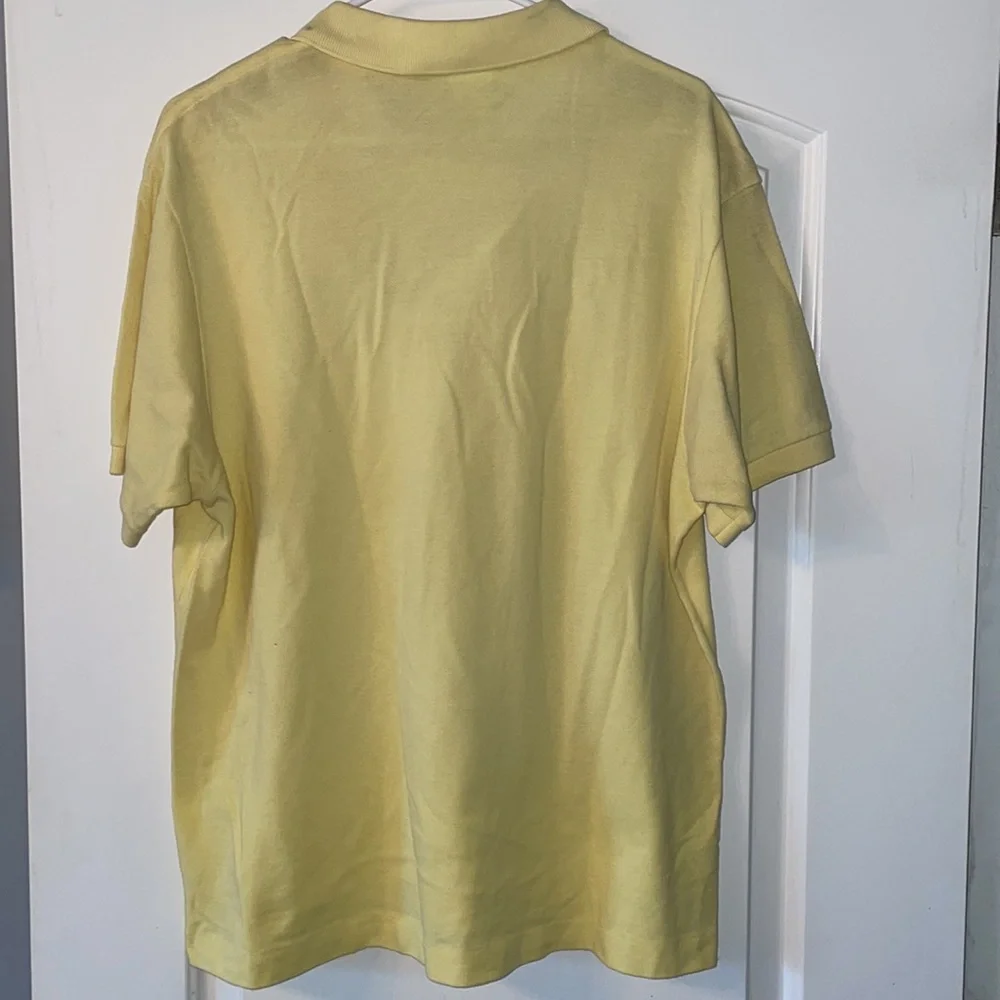 Lacoste Mens’s Polo size 6 light yellow - Picture 5 of 6